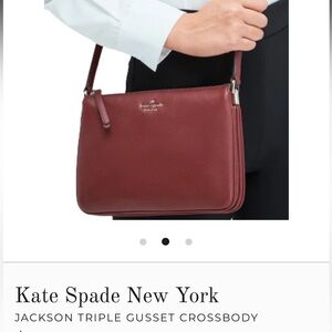 Kate Spade Burgundy Crossbody Bag